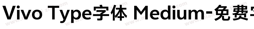 Vivo Type字体 Medium字体转换